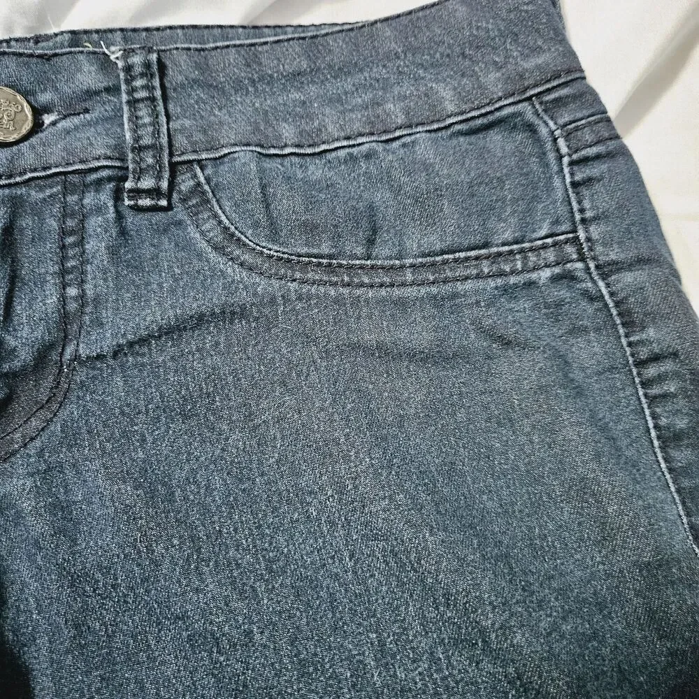 Indigo Rein Womens Skinny Jeans Blue Size 5 Cotton Blend Button Zip Stretch